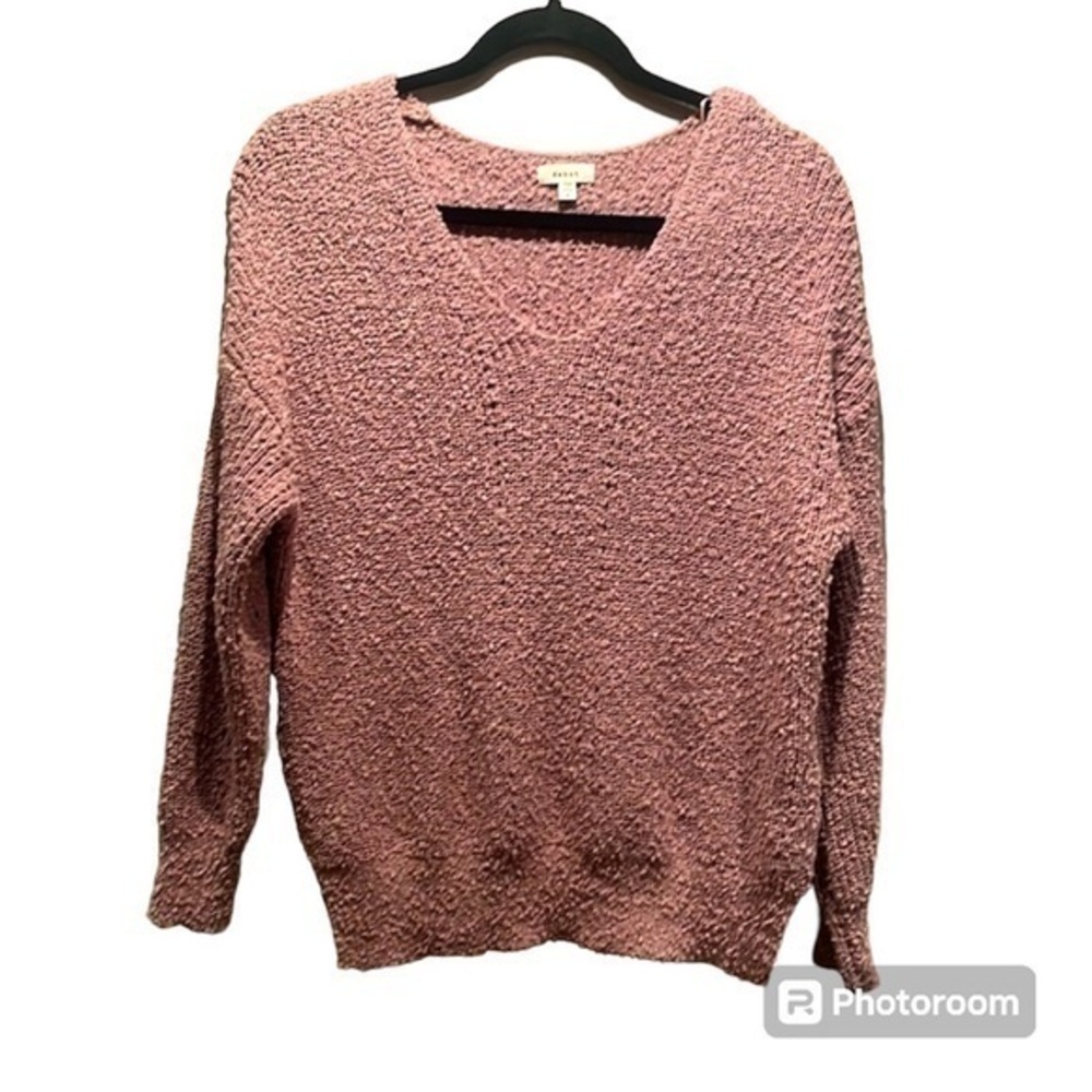 Debut Women’s Pink Sweater Size Small V neck